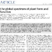 The global spectrum of plant form and function