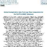 Global transpiration data from sap flow measurements: the SAPFLUXNET database