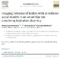 Foraging behavior of heifers with or without social models in an unfamiliar site containing high plant diversity