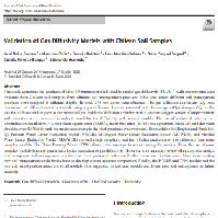 Validation of Gas Diffusivity Models with Chilean Soil Samples