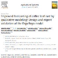 Improved forecasting of coffee leaf rust by qualitative modeling: Design and expert validation of the ExpeRoya model
