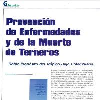 Prevención de enfermedades y de la muerte de terneros: Doble propósito del trópico bajo colombiano -