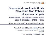   Geoportal de suelos de Costa Rica como Bien Público al servicio del país