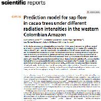 Prediction model for sap flow in cacao trees under different radiation intensities in the western Colombian Amazon