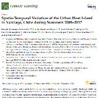 Spatio-Temporal Variation of the Urban Heat Island in Santiago, Chile during Summers 2005–2017