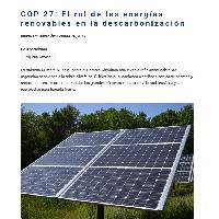 COP 27: El rol de las energías renovables en la descarbonización