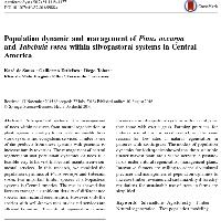 Population dynamic and management of Pinus oocarpa and Tabebuia rosea within silvopastoral systems in Central America
