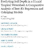 Predicting Soil Depth in a Humid Tropical Watershed: A Comparative Analysis of Best-Fit Regression and Cokriging Models