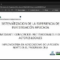 Socialización Sistematización del consorcio de actores locales, Región Occidente / IICA-CRIA