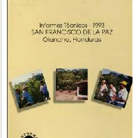 Informes Técnicos -1993 San Francisco de La Paz Olancho, Honduras