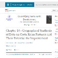 Chapter 14. Geographical Synthesis of Data on Costa Rican Pastures and Their Potential for Improvement.