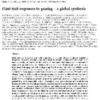Plan trait responses to Grazing: a global synthesis.