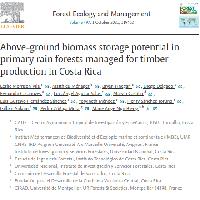 Above-ground biomass storage potential in primary rain forests managed for timber production in Costa Rica