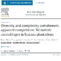 Diversity and complexity complement apparent competition: Nematode assemblages in banana plantations