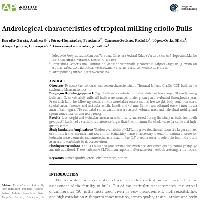 Andrological characteristics of tropical milking criollo Bulls