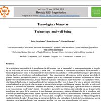Tecnología y Bienestar, Colombia UIS Ingenierías  ISSN: 2145-8456 