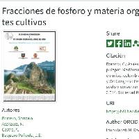Fracciones de Fósforo y Materia Orgánica en un Oxisol Colombiano Bajo diferentes Cultivos-