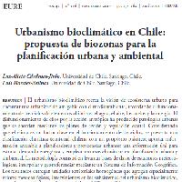 Urbanismo bioclimático en Chile: propuesta de biozonas para la planificación urbana y ambiental
