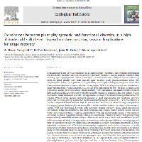 Correlations between plant phylogenetic and functional diversity in a high altitude cold salt desert depend on sheep grazing season: Implications for range recovery