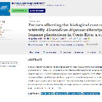 Factors affecting the biological control of the spiralling whitefly Aleurodicus dispersus (Hemiptera: Aleyrodidae) in banana plantations in Costa Rica: a study case