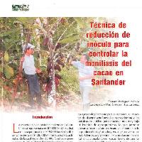 Técnicas de reducción de inóculo para controlar la moniliasis del cacao en Santander-