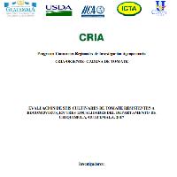 Evaluación de seis cultivares de tomate resistentes a Begomovirus, en tres localidades del departamento de Chiquimula, Guatemala. 2017