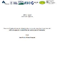 Proyecto “Establecimiento de calidad de sitio y curvas de extracción de nutrientes del cultivo de aguacate variedad Hass en cuatro zonas de Guatemala.”