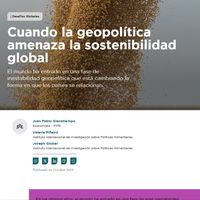 Cuando la geopolítica amenaza la sostenibilidad global