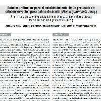 Estudio preliminar para el establecimiento de un protocolo de crioconservación para palma de aceite (Elaeis guineensis Jacq)