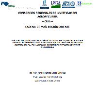 Validación de dos tecnologías de cosecha de agua de lluvia para el incremento de la producción del maíz en áreas con sistema milpa, en la región Chortí del departamento de Chiquimula