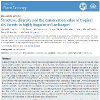 Structure, diversity, and the conservation value of tropical dry forests in highly fragmented landscapes