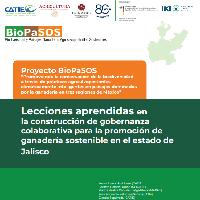 Lecciones aprendidas en la construcción de gobernanza colaborativa para la promoción de ganadería sostenible en el estado de Jalisco