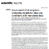 Assessment of atmospheric emissivity models for clear-sky conditions with reanalysis data