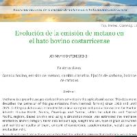 Evolución histórica de la emisión de metano en el hato bovino costarricense