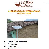 Iluminación con sistema solar fotovoltaico