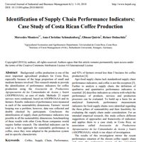 Identificación de indicadores de desempeño de la cadena de suministro: estudio de caso de la producción de café en Costa Rica