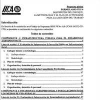Evaluación de Subproyectos del AGRO XXI y Fortalecimiento de las Capacidades de la SECPLAN, las Provincias y otros Actores Estratégicos en Argentina
