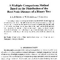 A multiple comparison method based on the distribution of the root node distance of a binary tree obtained by average linkage of the matrix of Euclidean distances between treatments means