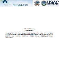 Evaluación de tres productos naturales para el control alternativo de varroasis (Varroa destructor) en abejas (Apis mellifera) en el cantón Río Negro, Colomba Costa Cuca, Quetzaltenango, Guatemala