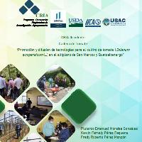 Promoción y difusión de tecnologías para el cultivo de tomate (Solanum lycopersicum L.) em el altiplano de San Marcos y Quetzaltenango