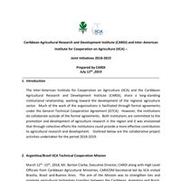 2018-2019 Report of the Caribbean Agricultural Research and Development Institute (CARDI)