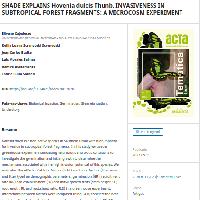        SHADE EXPLAINS Hovenia dulcis Thunb. INVASIVENESS IN SUBTROPICAL FOREST FRAGMENTS: A MICROCOSM EXPERIMENT
