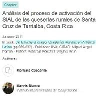 Análisis del proceso de activación del SIAL de las queserías rurales de Santa Cruz de Turrialba, Costa Rica