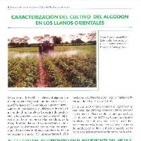 Caracterización del cultivo del algodon en los Llanos orientales en: el hombre y la nueva tecnologia del cultivo del algodonero en Colombia