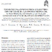 Torneutes pallidipennis Reich (Coleoptera: Cerambycidae) en Algarrobos negros de chaco árido de Córdoba. Efecto de la condición de sitio en el grado de infestación