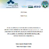 Evaluación de seis sustratos alternativos en la producción comercial de tomate (Solanum lycopersicum L.), de crecimiento determinado bajo condiciones protegidas en la aldea el Amatillo, municipio de Ipala, del departamento de Chiquimula