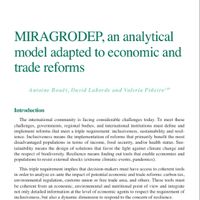 MIRAGRODEP, an analytical model adapted to economic and trade reforms