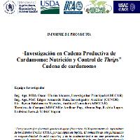 Informe del proyecto. Investigación en cadena productiva de cardamomo: nutrición y control de Trips