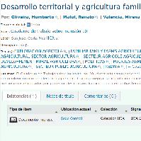 Desarrollo territorial y agricultura familiar