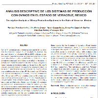 Análisis descriptivo de los sistemas de producción con ovinos en el estado de Veracruz, México